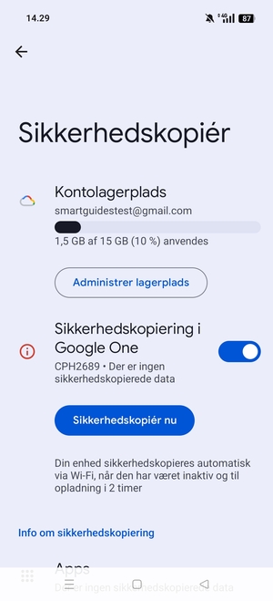Vælg Kontolagerplads