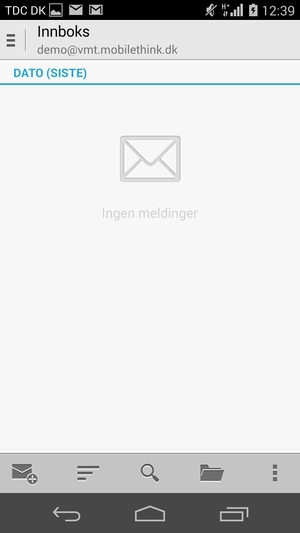 Kontoen er klar til bruk