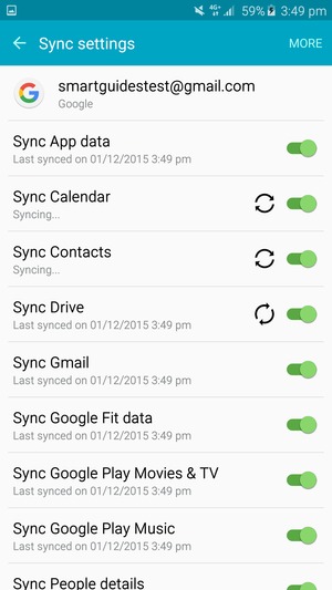 Your contacts from Google will now be synced to your Galaxy