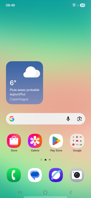 Sélectionnez Google