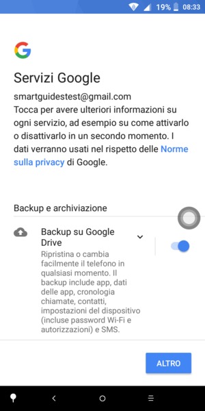 Seleziona ALTRO