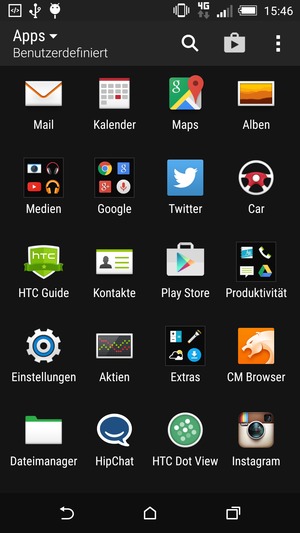 Wählen Sie Einstellungen