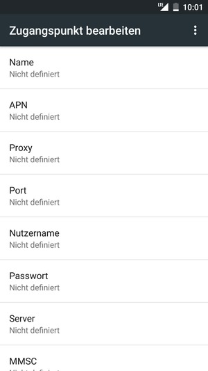 Geben Sie MMS-Informationen ein