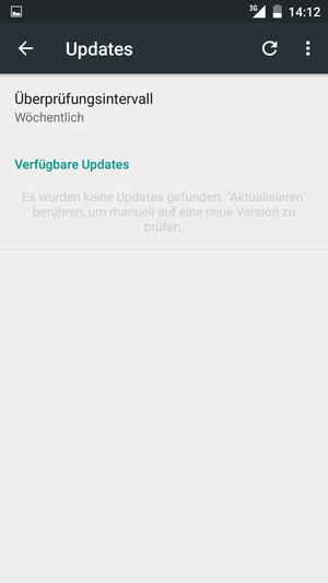 Wählen Sie Aktualisieren