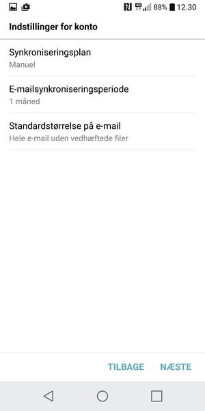 Vælg NÆSTE