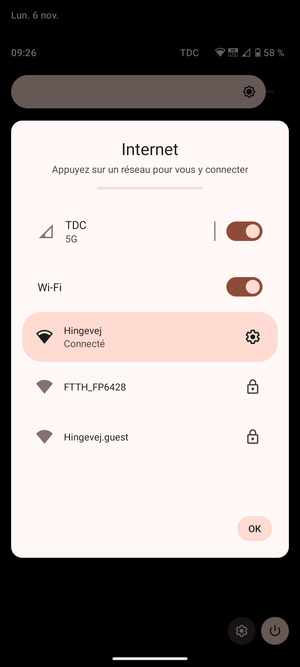 Désactiver le Wi-Fi