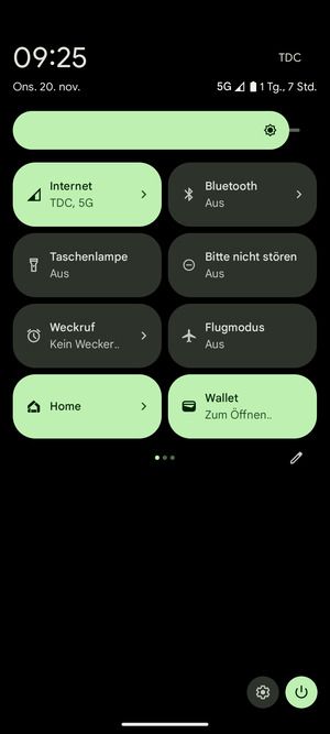 Stellen Sie die Helligkeit auf das erforderliche Niveau