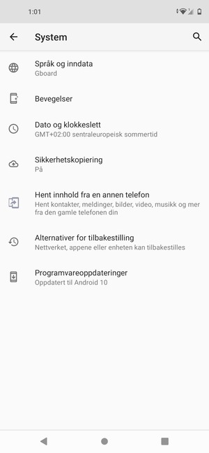 Velg Programvareoppdateringer