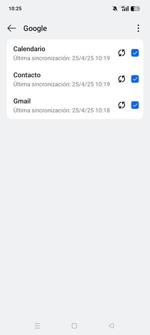 Asegúrese de haber seleccionado Contacto