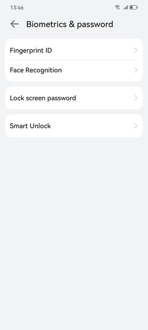 Select Lock screen password