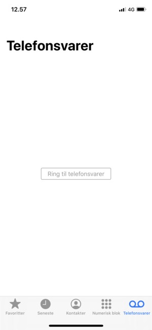 Vælg Ring til telefonsvarer