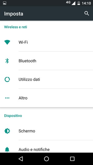 Seleziona Altro