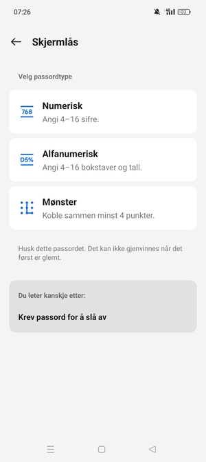 Velg Mønster