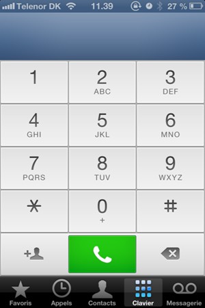 Saisissez le numéro du Centre de service SMS et sélectionnez Appel