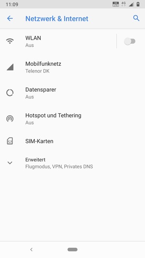 Wählen Sie Mobilfunknetz