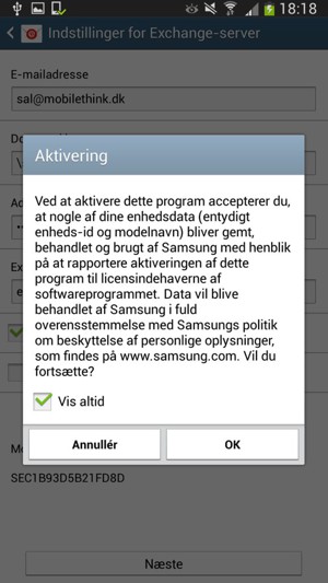Vælg OK