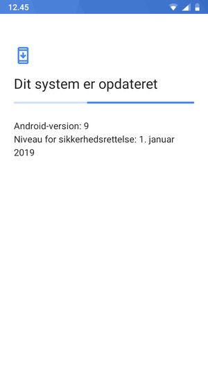 Afvent at søgningen er afsluttet