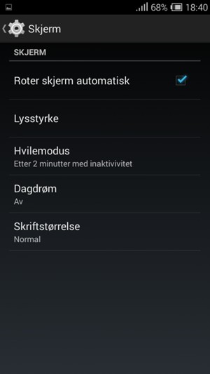 Velg Lysstyrke