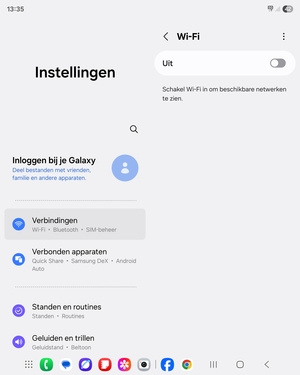 Schakel Wi-Fi in