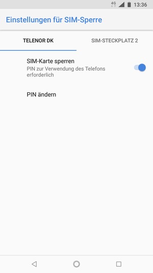 Wählen Sie Public und PIN ändern