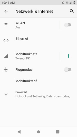 Wählen Sie Mobilfunknetz