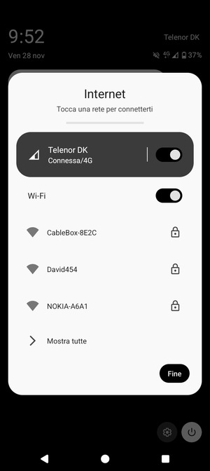 Disattiva Wi-Fi