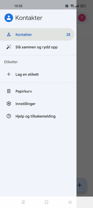 Velg Innstillinger