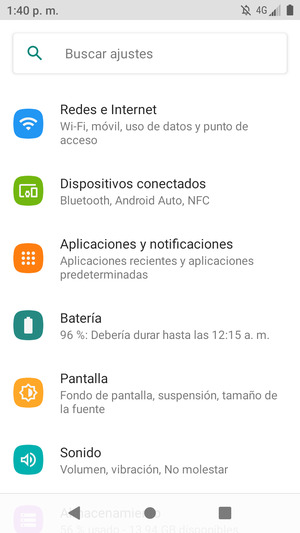 Seleccione Redes e Internet