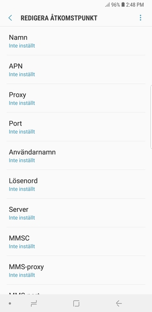 Ange internetinformation