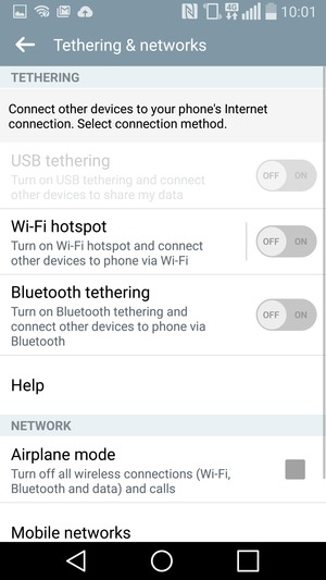 Select Wi-Fi hotspot