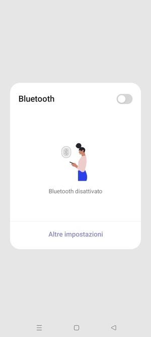 Seleziona il tasto Indietro