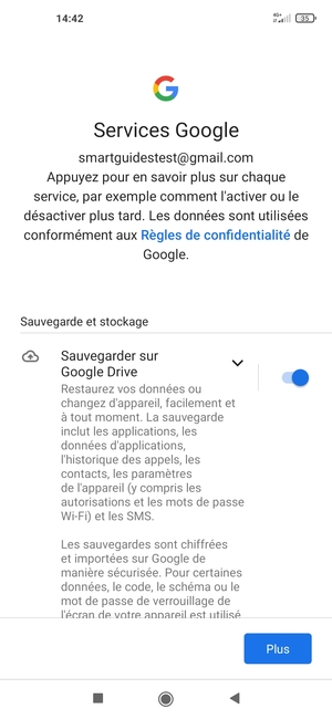 Sélectionnez Plus