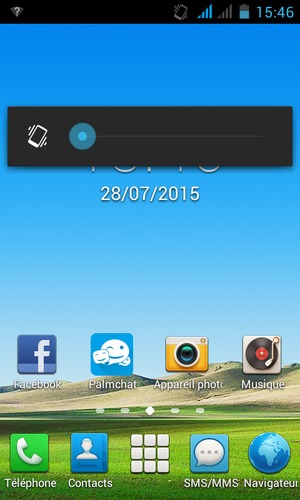 Maintenir appuyé pour passer en mode vibreur