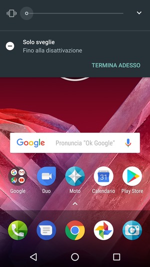 Premi una volta per la modalità silenziosa