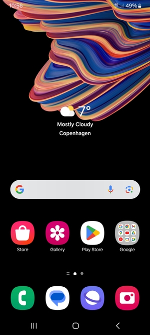 Swipe up