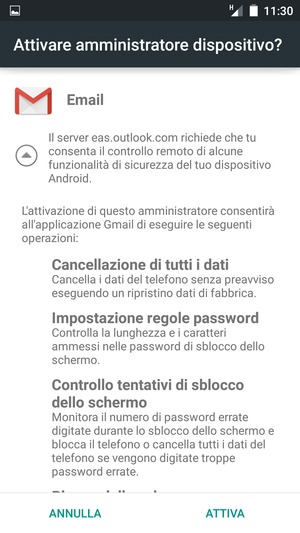 Seleziona ATTIVA