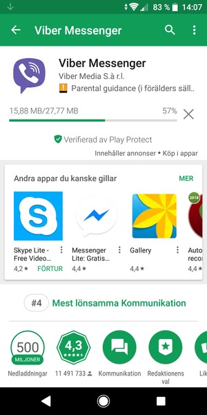 Vänta på att installationsprocessen avslutas