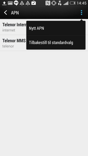Velg Tilbakestill til standardvalg