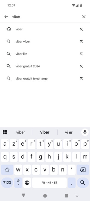 Saisissez le nom de l'appli et sélectionnez Rechercher