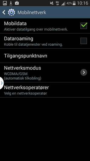 Velg Tilgangspunktnavn