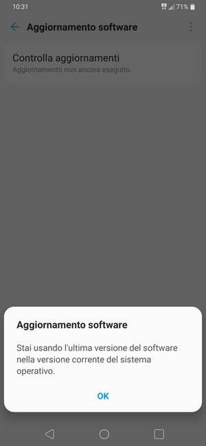 Se il tuo telefono è aggiornato, seleziona OK