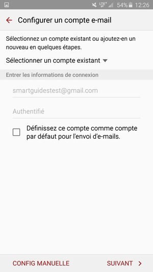 Sélectionnez SUIVANT