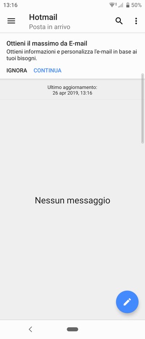 Il tuo Hotmail è pronto per l'uso