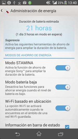 Active MODOS DE AHORRO DE ENERGÍA