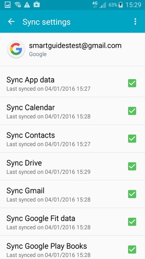 Make sure Sync Contacts is selected