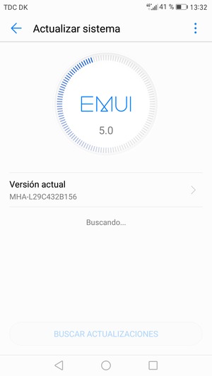 Espere a que la búsqueda termine