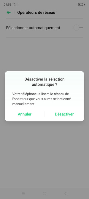 Sélectionnez Désactiver