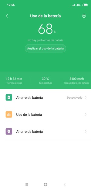 Seleccione Ahorro de batería