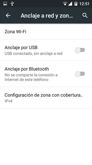 Seleccione Zona Wi-Fi