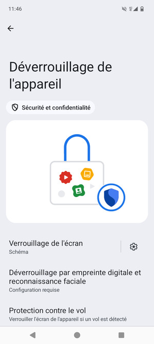 Votre téléphone est maintenant sécurisé par un écran de verrouillage